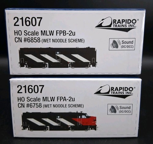 RAPIDO HO MLW FPA-2U CN #6758/#6858 [SONIDO UNIDAD B ALIMENTADO] DC/DCC/SONIDO PN 21607 | Zustand: Used