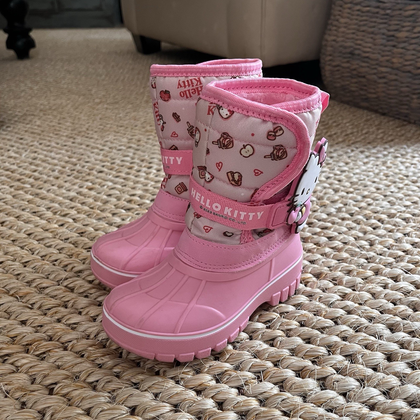 Botas de nieve impermeables Kawaii Sanrio Hello Kitty talla 7/8
