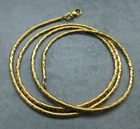 massive echte Goldkette 585er 2mm Schlangenkette ca. 50 cm 14 Karat 10,76 Gramm