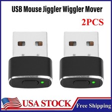 USB Mouse Jiggler Wiggler Mover Shaker Undetectable for Computer Laptop New 2PCS