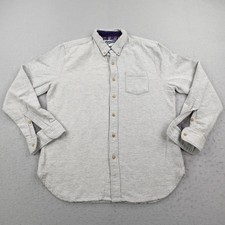 Chubbies Shirt Mens XL Heather Gray Flannel The Nutter Button Up Outdoors USA