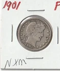 1901 Barber Quarter (F)