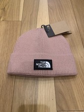 The North Face Cuff Beanie Hat light pink NEW w/Tags