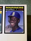 1991 Sept Baseball Card Price Guide Insert Cards Ken Griffey Jr 🔥Rare-Uncut🔥