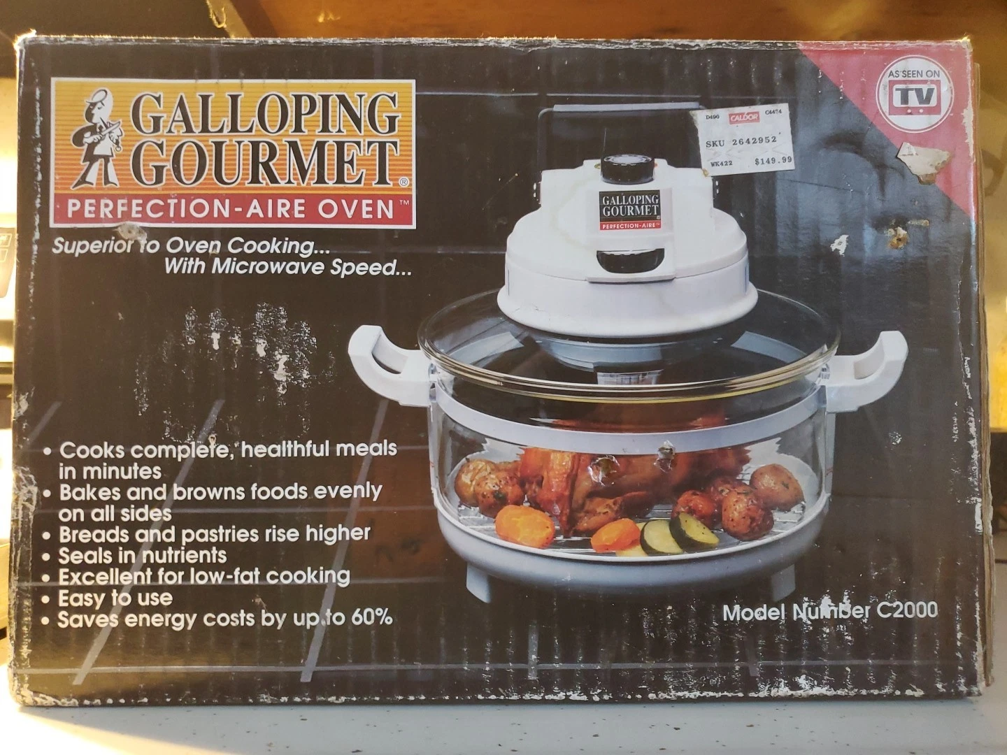 Galloping Gourmet Perfection-Aire Oven C2000 Convection New Open Box NOS