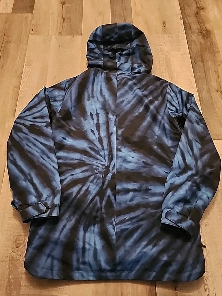 Volcom Fifty Fifty Unisex Adulto Azul Negro Tie Dye Snowboard Chaqueta Impermeable Foto 2 de 4