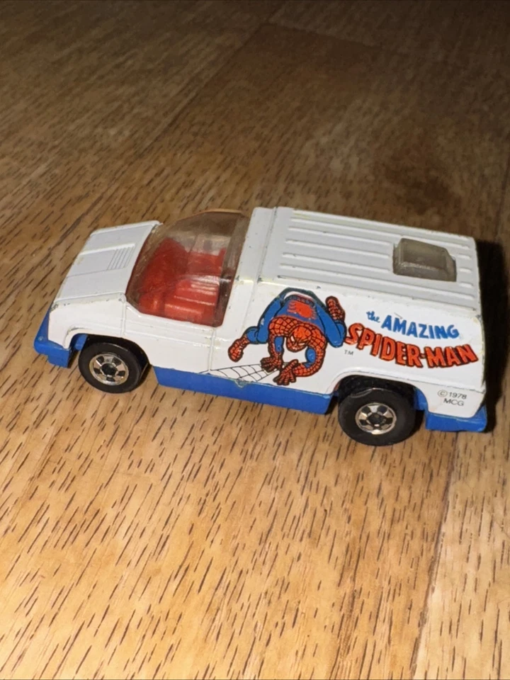 Máquinas de escena Hot Wheels 1/64 héroes Spider-Man blanco BW Hong Kong 1979 Foto 4 de 4