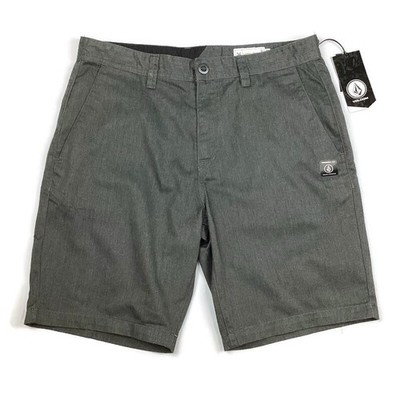 Volcom Frickin Drifter Gray Chino Shorts Sz 34 NEW! Retail $45