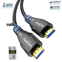 Hdmi Kabel 1M Ultra High Speed 48Gbps 8K 60Hz 4K 120Hz Geflochten Earc