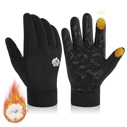 S For Boys Girls Warm Thermal Gloves Medium (6-7y) Black