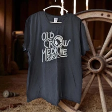 Old Crow Medicine Show band XL Tee folk country Americana bluegrass wagon wheel