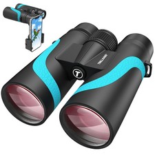 15x55 UHD Binoculars for Adults High Powered with Phone Adapter - 15x55, Blue