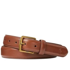 Polo Ralph Lauren Men's Full-Grain Leather Dress Belt Size 34