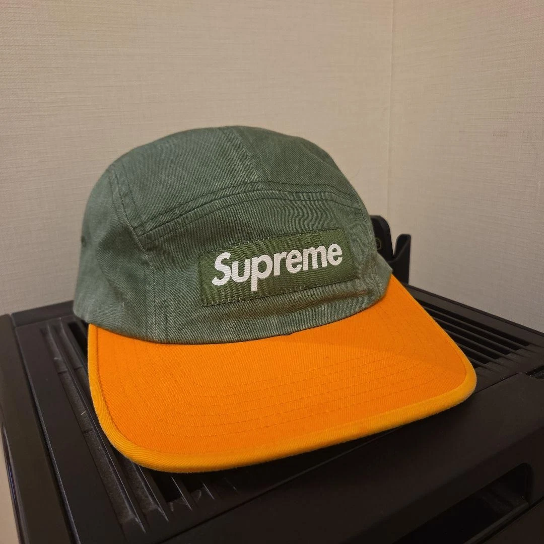 Casquette de camp Supreme Pigment 2 tons verte 2024SS réglable taille F