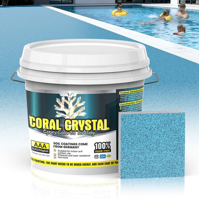 #ad Self leveling Epoxy Floor Paint Epoxy Colored Sand Floor Paint for Concrete $251.99