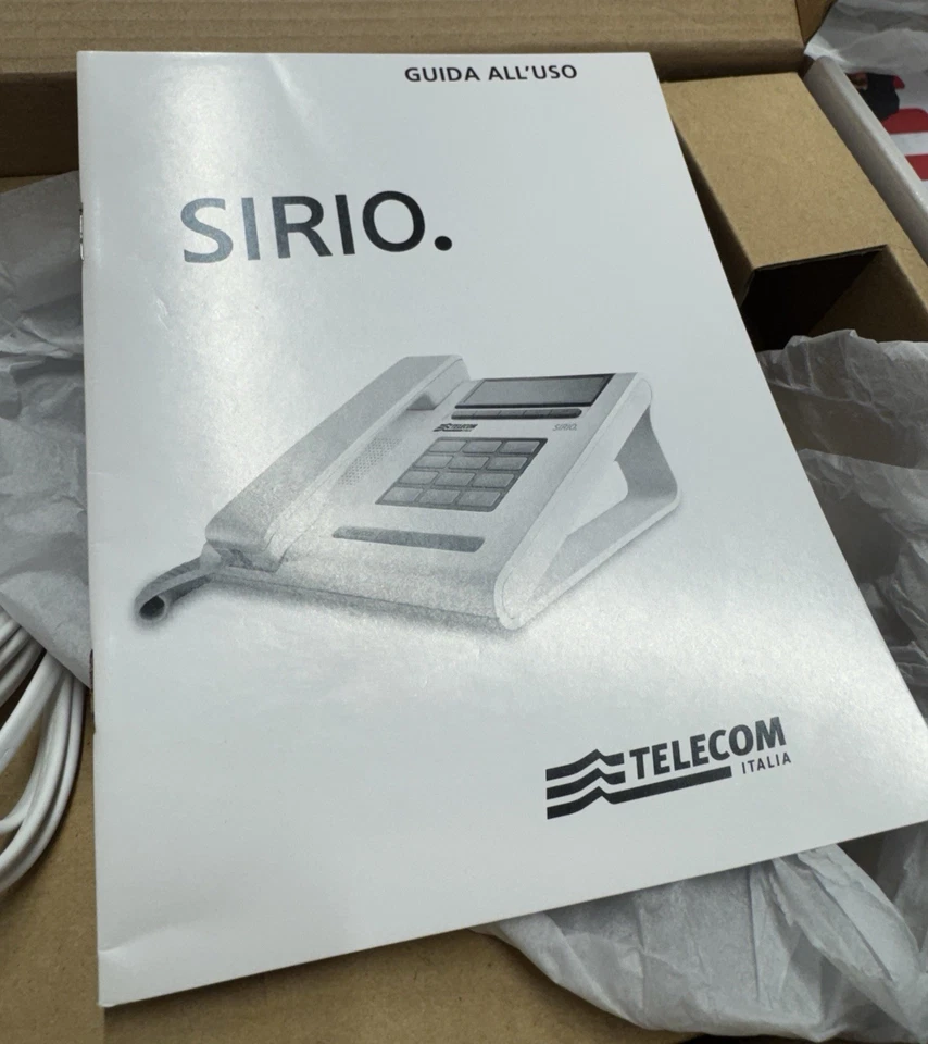 TELEFONO SIRIO TELECOM - VINTAGE - GARANZIA 2 ANNI -  NUOVO Foto 2 de 4