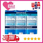 Gillette Cool Wave Clear Gel Men's Antiperspirant/Deodorant 3.8 oz/ 3 Pack