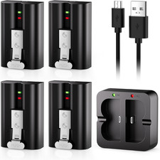 4-Pack Replacement Battery for Ring Doorbell - 7200Mah Rechargeable Camera Batte