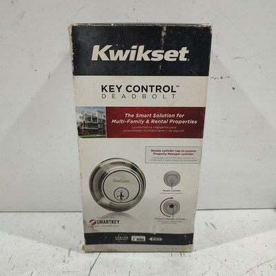Kwikset 816 Key Control Deadbolt Smartkey Satin Nickel Exterior Keyed 1 Side NEW