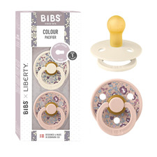 Liberty Pacifier 2-Pack, BPA Free Pacfiers with Natural Latex round Nipple, Made