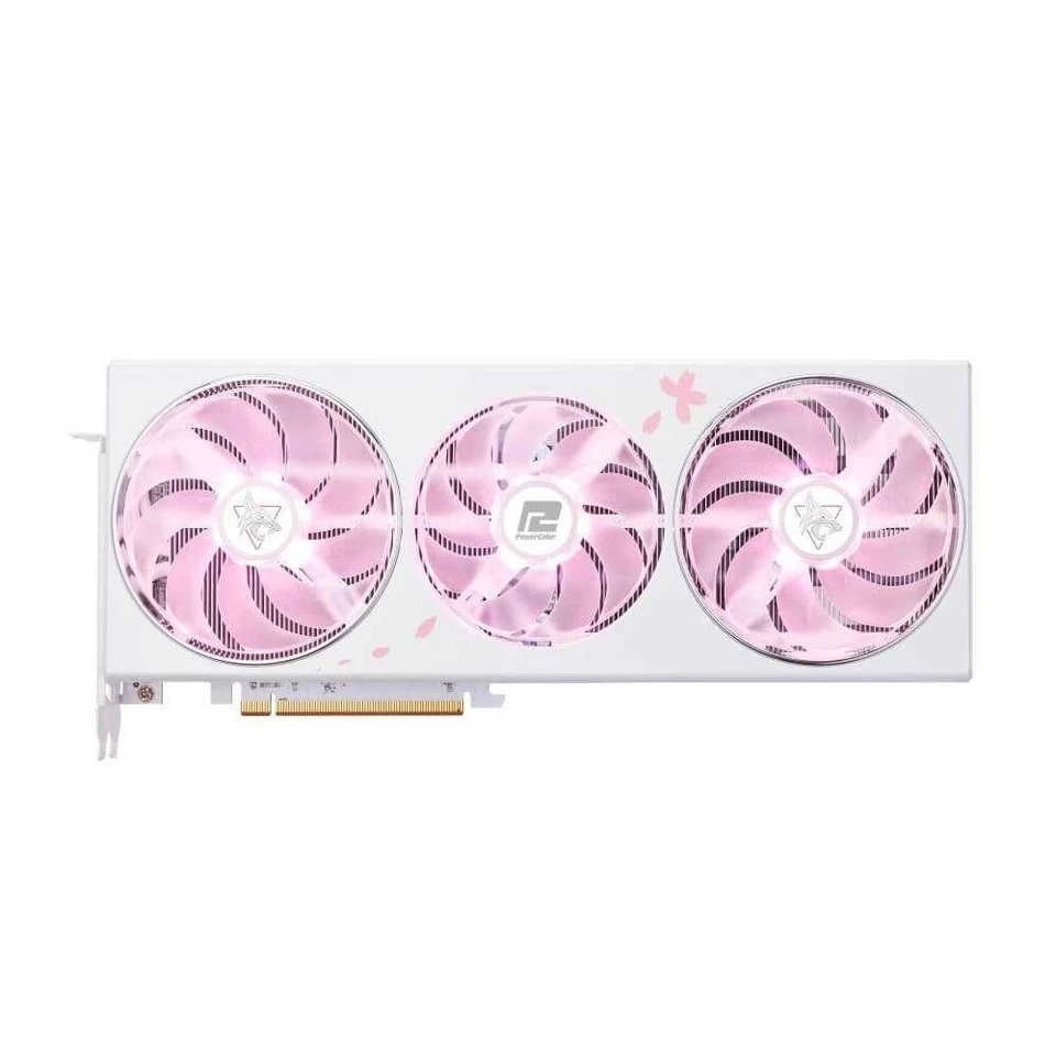 PowerColor Hellhound Sakura AMD RX 7800 XT 16G GDDR6 White/Pink GPU Limited JPN - Image 2 of 4