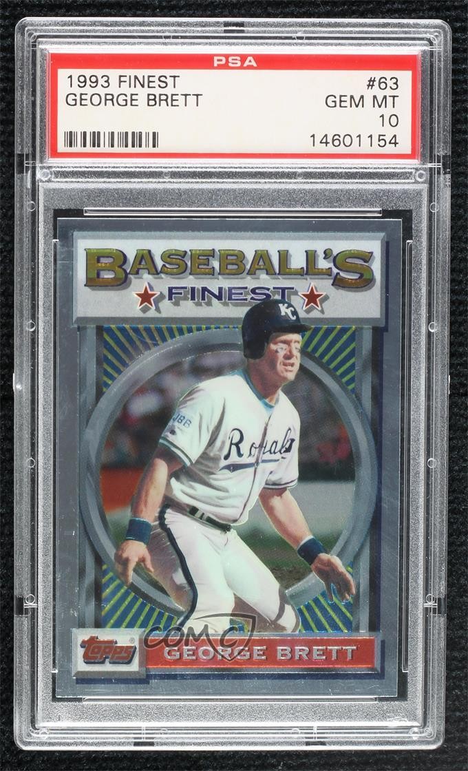 1993 Topps Finest Baseball's Finest George Brett #63 PSA 10 GEM MT HOF