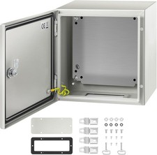 VEVOR NEMA Steel Enclosure 12 12 8,NEMA 4X Electrical 12 x 12 x 8, Grey