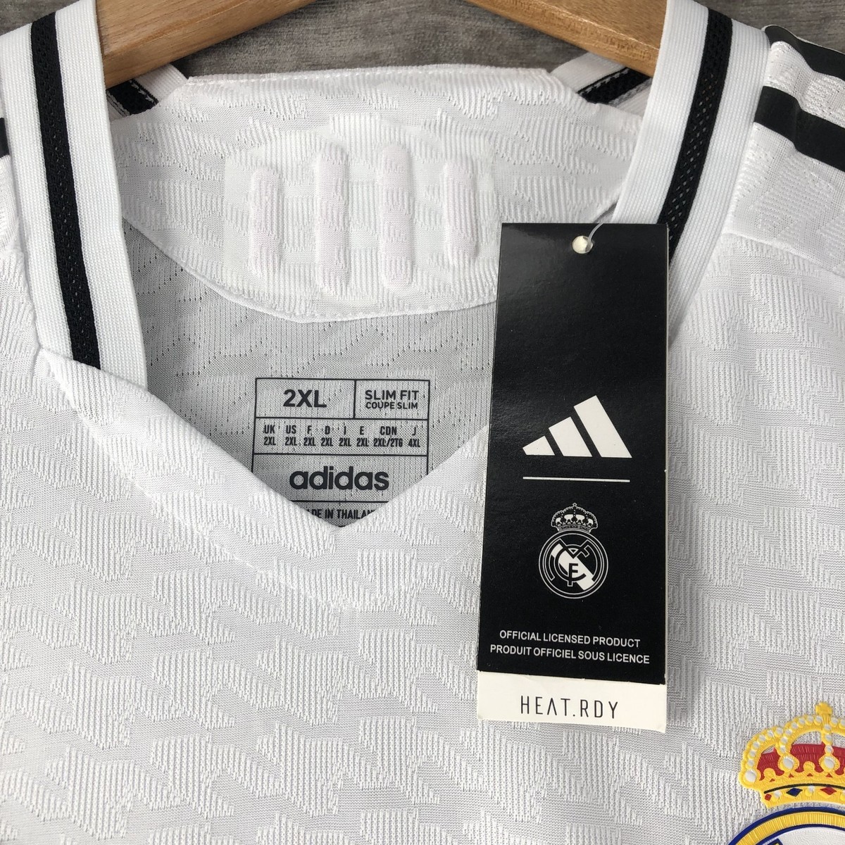 Adidas Real Madrid Fly Emirates Soccer Jersey Men's Size 2XL Slim