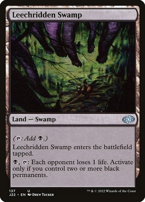 Leechridden Swamp NonFoil Jumpstart 2022 137 NM MTG