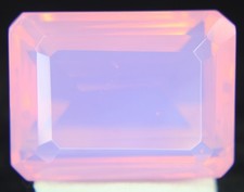 Australian Fire Opal Pink Emerald Shape Loose Gemstones 62 Ct 28x21 mm