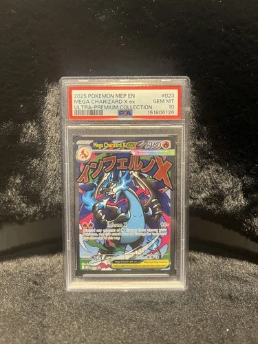 Mega Charizard X ex 023 Mega Evolution Promo Holo PSA 10 English