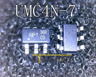 10PCS UMC4N-7 TRANS ARRAY DUAL 100MA SOT-353 UMC4 4N *hu