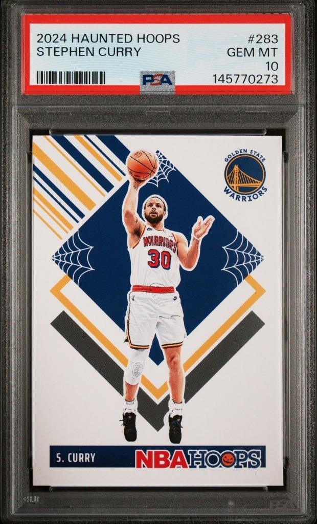 2024 Haunted Hoops Steph Curry Tribute #283 - PSA 10 GEM MINT view 3