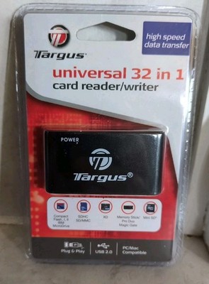 NEW-Targus High Speed 2.0 Universal 32 in 1 Memory Card Reader/Writer-TGR-CRD25