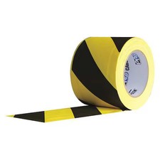 Protapes Cable Path Gaffer's Tape, Black/Yellow, 30 Yd L, 4 In W