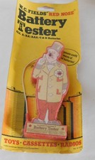 Vintage W. C. FIELDS' RED NOSE BATTERY TESTER - Original Packaging 1974