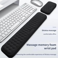Keyboard Mouse Wrist Rest Pad Set-Gel Support Cushion with Memory Foam Comfort