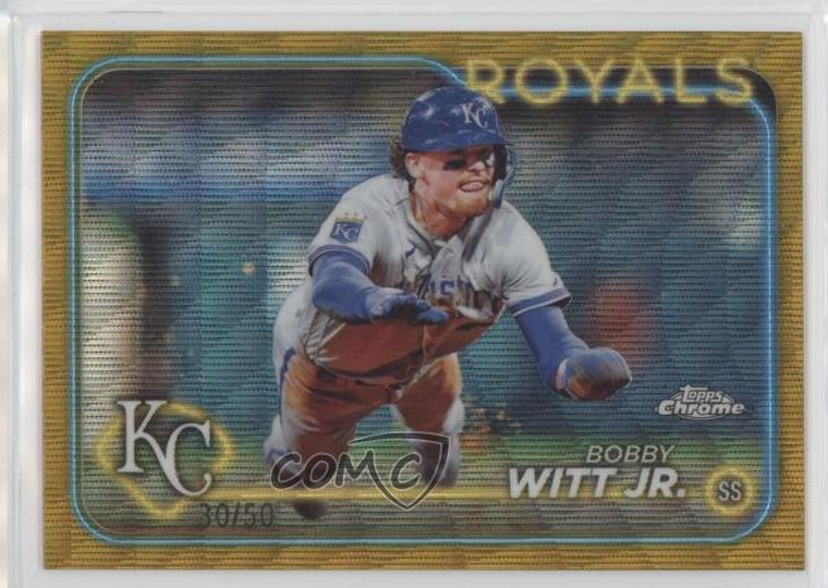 2024 Topps Chrome Gold Wave Refractor /50 Bobby Witt Jr #120