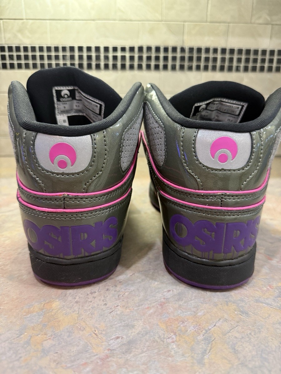 OSIRIS NYC 83 SLM Y2K Womens 9 Girls Chunky High Top Black Pink