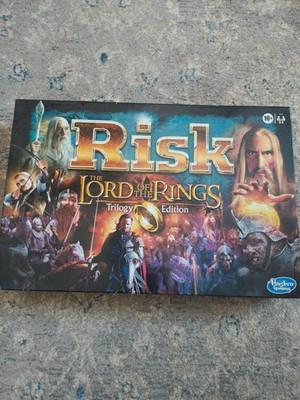 RISK Lord of the Rings Trilogy Edition Board Game Used but Complete