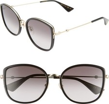 GUCCI 56mm Gradient Cat Eye Sunglasses