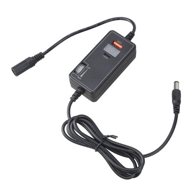 2-Port Charger 40W USB 20W Type C Adjustable Speed Controller Voltage Display