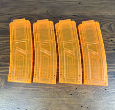 (4) ZURU X-Shot Pro 15 Round Dart Orange Clip...
