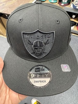 New Era Las Vegas Raiders SnapBack Hut 9Fifty Schwarz Auf Schwarz NFL