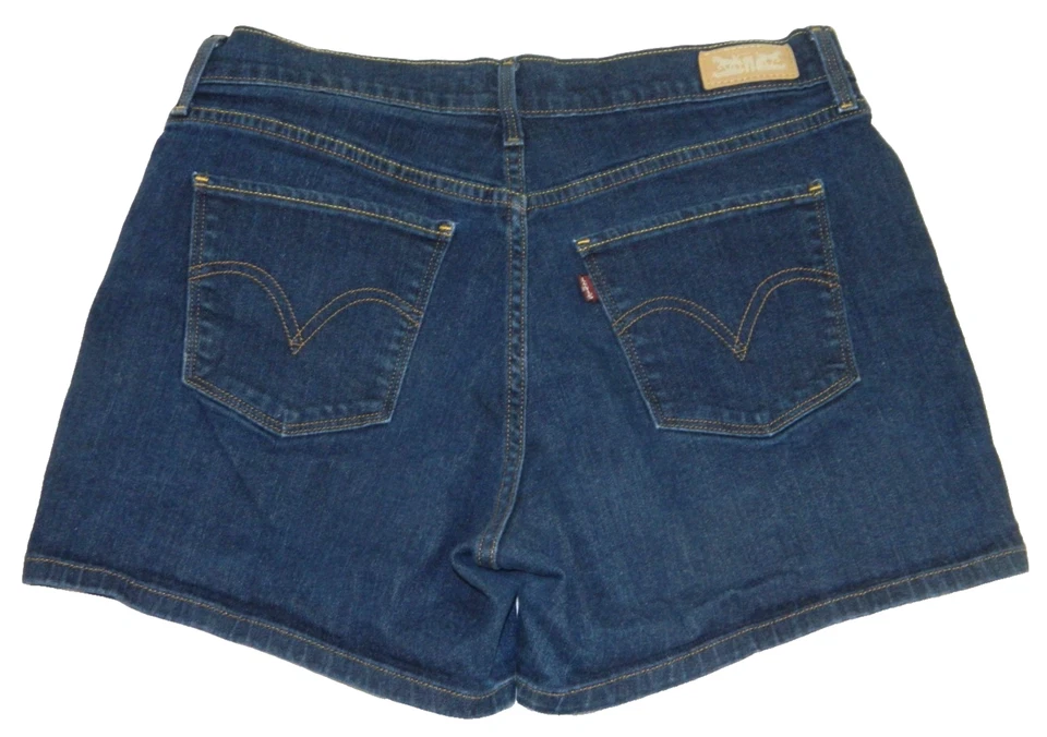 Pantalones Cortos Mujer Levi's Tiro Medio Clásicos Bermudas Etiqueta 10/30 Medida Talla 30 Foto 3 de 3