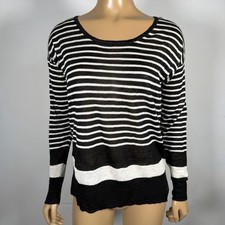 Ann Taylor LOFT Women  s NWT Size Small Striped Lightweight Knit Sweater