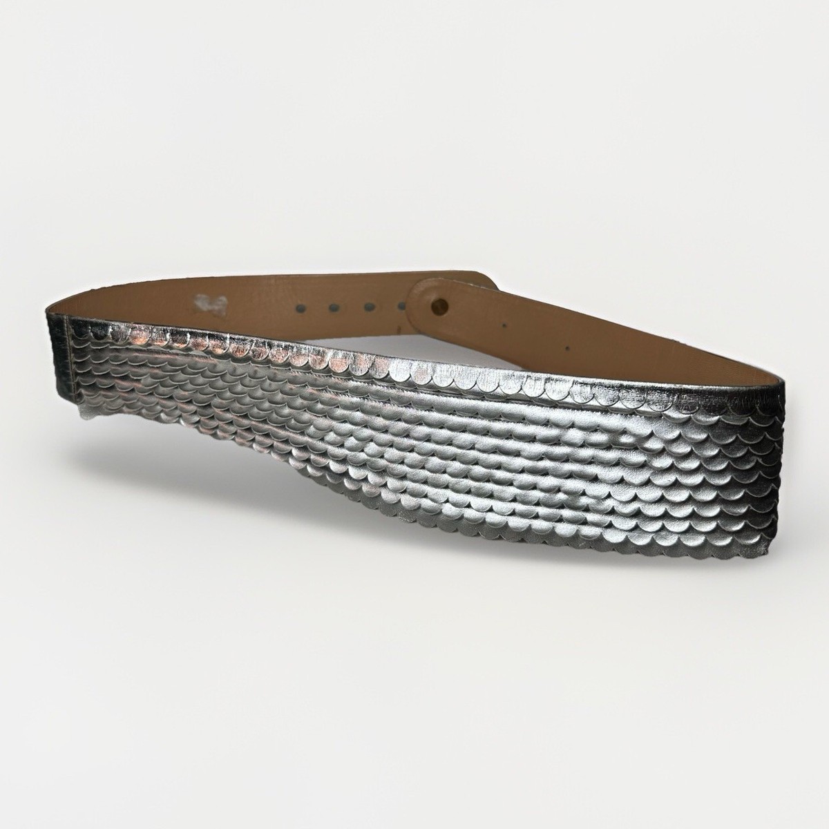 Charles Jourdqn Leather wide Fitted Belt Vintage Charles Jourdan Belt Women main image 3