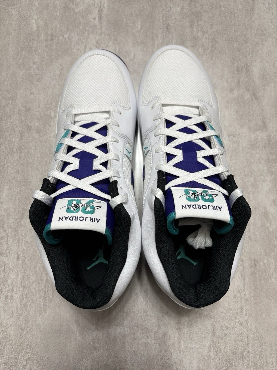Nike Jordan Stadium 90 Low MCS Baseball Cleats White/Grape Ice Men