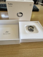 Oura Ring Gen 4 Silver Size 13 – Excellent Condition – Original Box