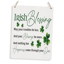 St Patrick's Day Decoration Wall Decor Shamrock Wall Decor St Irish Blessing